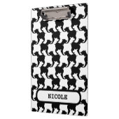 Faux pied-de-poule met Honden mode Klembord 2 (Links)