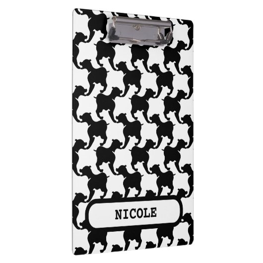 Faux pied-de-poule met Honden mode Klembord 2 (Rechts)