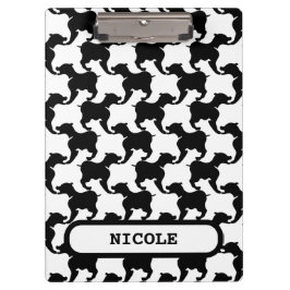 Faux pied-de-poule met Honden mode Klembord 2