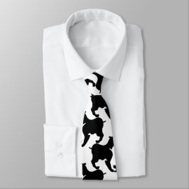 Faux pied-de-poule met L Dogs mode Stropdas 2
