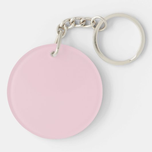 Faux Pink Diamond Acrylische Sleutelhanger (Achterkant)