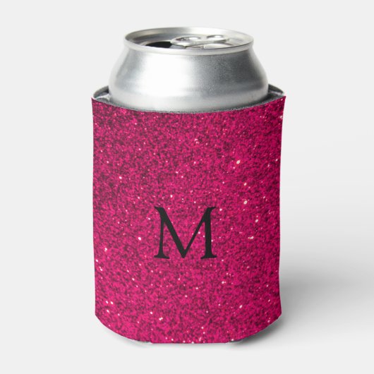 Faux Pink Glitter Blikjeskoeler (Blikje Voorkant)