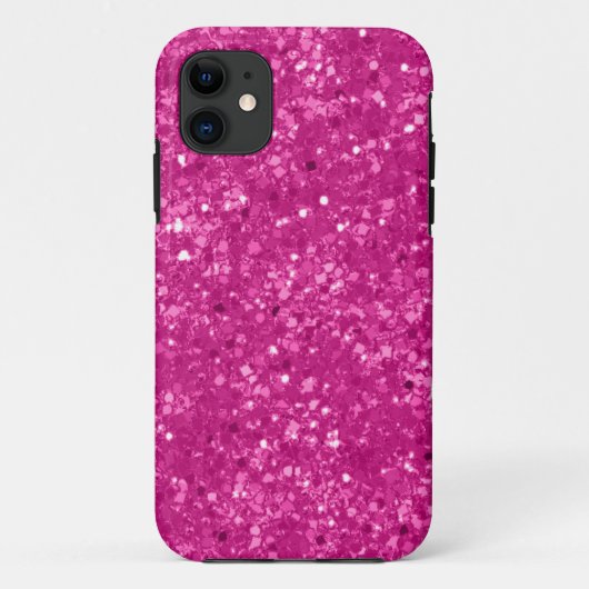 Faux Pink Glitter Case-Mate iPhone Case (Achterkant)