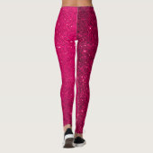 Faux Pink Glitter Leggings (Achterkant)