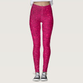 Faux Pink Glitter Leggings (Voorkant)