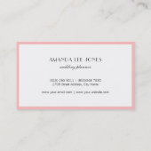 Faux Pink & Gold Glitter Ombre Visitekaartje (Achterkant)