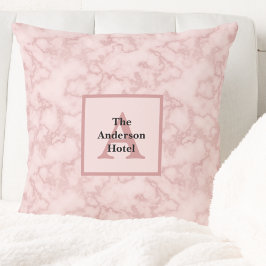 Faux Pink Marble Kussen