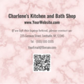 Faux Pink Marble Sticker (Voorkant)