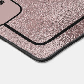 Faux Pink Metallic voor haar Business Bureaumat (Hoek)