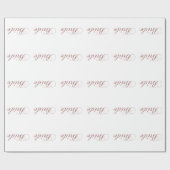 Faux Pink Sparkles Bride Cadeaupapier (Vlak)