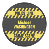 Faux Politie Line aangepast hockey puck (Voorkant)