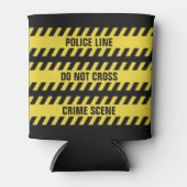 Faux Politielijn aangepaste tekst koelbox Blikjeskoeler (Voorkant)