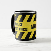 Faux politielijn aangepaste tekst mokken (Voorkant links)