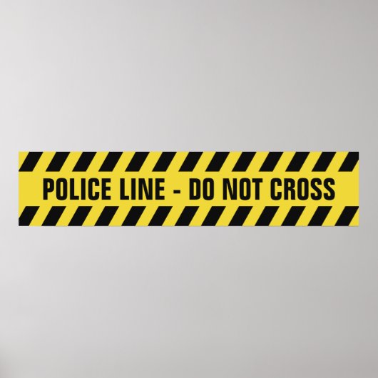 Faux politielijn aangepaste tekst poster (Voorkant)