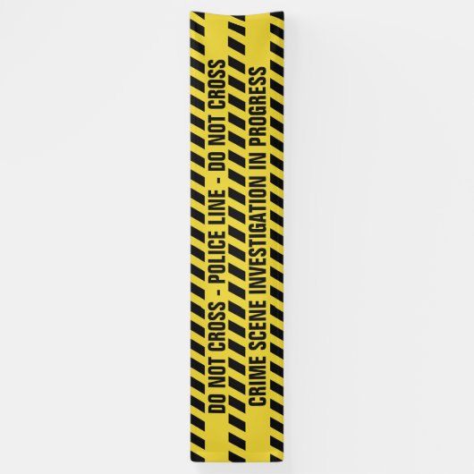 Faux politielijn, aangepaste tekstbanner spandoek (Verticaal)