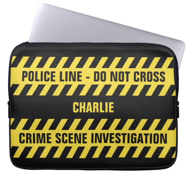 Faux politielijn aangepaste teksthoezen voor lapto laptop sleeve (Voorkant)