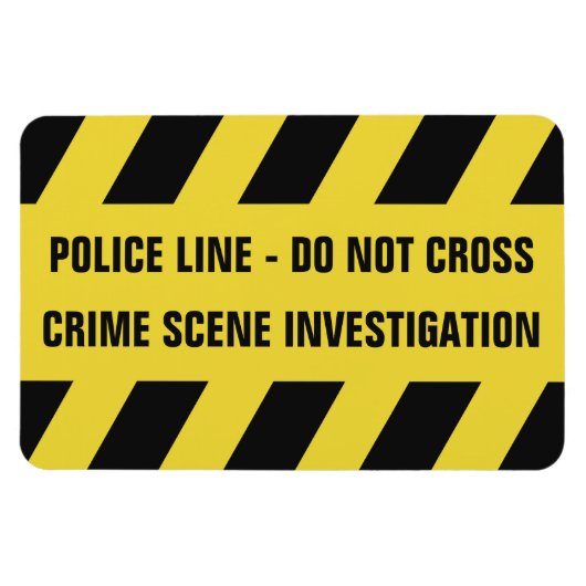 Faux Politielijn aangepaste tekstmagneet Magneet (Horizontaal)