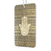 Faux Print Gold Hamsa Hand Tribal Aztec Luchtverfrisser (Links)
