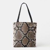 Faux Python slang over de Canvas tas (Achterkant)