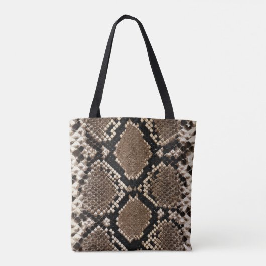 Faux Python slang over de Canvas tas (Achterkant)