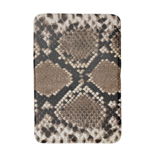 Faux Python Snake Skin Bathroom Mat (Voorkant Verticaal)