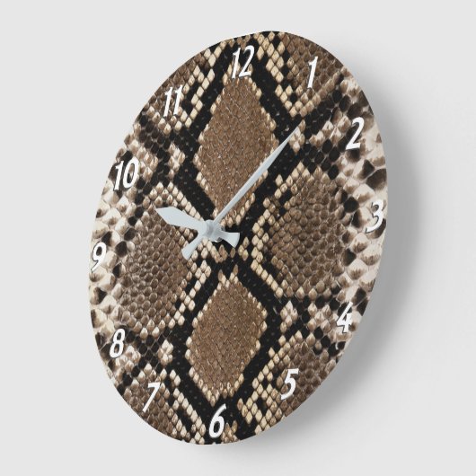 Faux Python Snake Skin Grote Klok (Hoek)