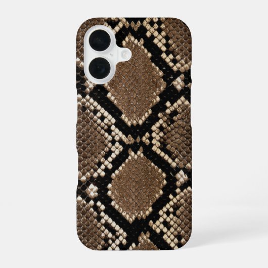 Faux Python Snake Skin iPhone 16 Hoesje (Achterkant)