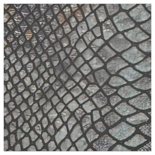 Faux Python Snakesin Innauwgezet Stof (Swatch)