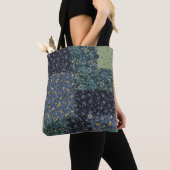 Faux Quilted All Over Print Canvas tas (Dichtbij)
