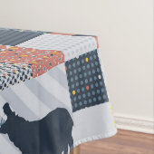 faux-quilted nijlpaard tafelkleed (Voorbeeld)