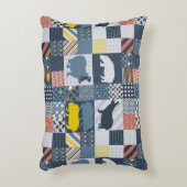 faux-quilted nijlpaarden accent kussen (Voorkant(Verticaal))