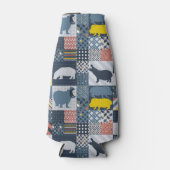 faux-quilted nijlpaarden flesjeskoeler (Voorkant)