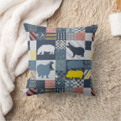 faux-quilted nijlpaarden kussen (Deken)