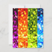 faux rainbow glitter afstuderen kaart (Achterkant)