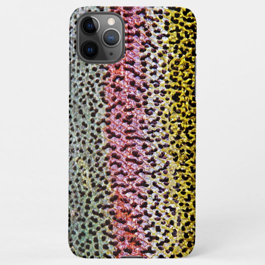 Faux Rainbow Trout Scale Structuur Kijk patroon iPhone Hoesje (Achterkant)