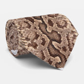 Faux ratelslang Snakeskin patroon Stropdas (Opgerold)