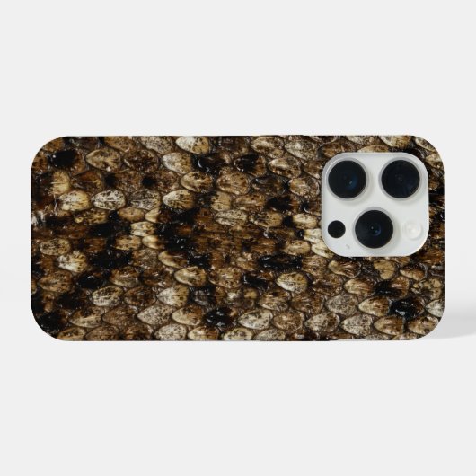Faux Rattlesnake Snakeskin iPhone Hoesje (Achterkant horizontaal)