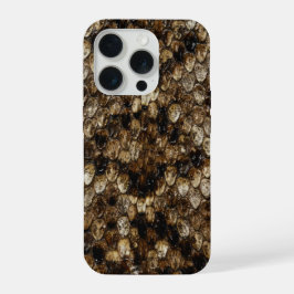 Faux Rattlesnake Snakeskin iPhone 15 Pro Case