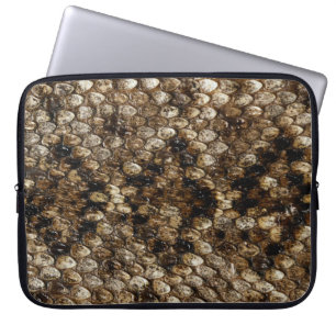 Faux Rattlesnake Snakeskin Laptop Sleeve