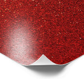 Faux Red Burgundy Glitter Background Sparkle Foto Afdruk (Hoek)