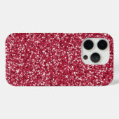 Faux Red Glitter Pattern-achtige Case-Mate iPhone Case (Achterkant (horizontaal))
