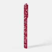Faux Red Glitter Pattern-achtige iPhone Hoesje (Rechterkant)