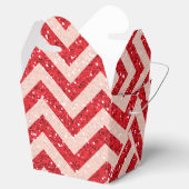 Faux red glitter-pleister bedankdoosjes (Geopend)