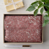 Faux Red Glitter Texture Kijk-achtig design Tissuepapier (Geschenk)