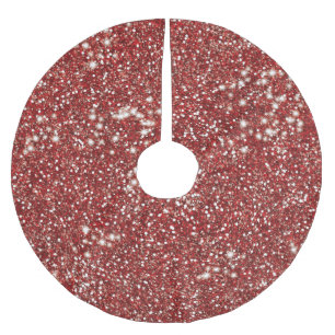 Faux Red Glitter Texture look-like Graphic Kerstboom Rok