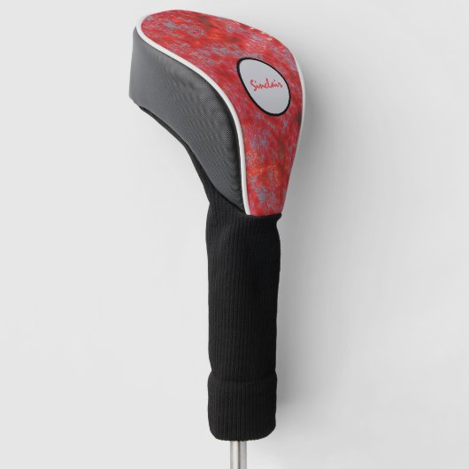 Faux Red Marble Golfheadcover (Schuin)