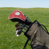 Faux Red Marble Golfheadcover (Insitu)