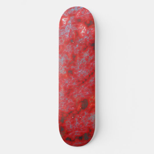 Faux Red Marble Persoonlijk Skateboard (Voorkant)