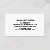 Faux regenboogholografisch Visitekaartje (Achterkant)