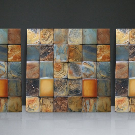 Faux Relief Floor Pebbles Earth Tone Home Decor Tegeltje